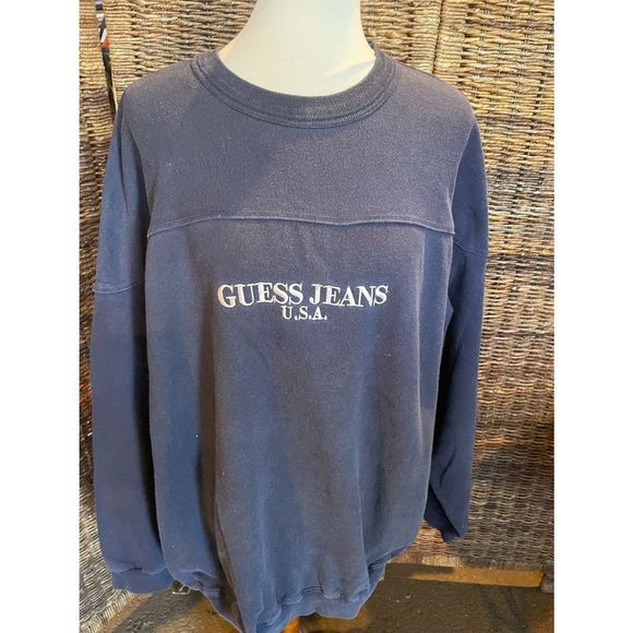 VTG! Authentic Guess Jeans Super Sportswear Sweatshirt L - Picture 9 of 10